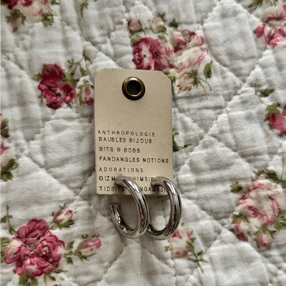 NWTG Sliver Hoop Earring
